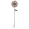 Globo ROSALI LED solar tuinspies hortensia bloem padverlichting antiek