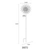 Globo ROSALI LED antieke tuinsteker solarlamp tulp voor tuin en pad, 3000 K, 6 W