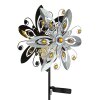 Globo ANORA solarlamp voor buiten paardebloem LED moderne tuinpadverlichting