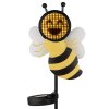 Globo CORALIE LED solarlamp voor buiten als padverlichting met bijenfiguurtje