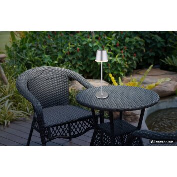 Globo VANNIESO LED solar tafellamp voor buiten en tuin, modern, padverlichting