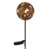 Globo AURALIE Solar tuinlamp op spies, buitenlamp voor pad, LED 3000 Kelvin 2 Watt