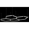 Globo Honeycomb LED zeskantige plafondlamp 11400 Lumen 4000 Kelvin modern design