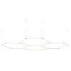 Globo Honeycomb LED zeskantige plafondlamp 11400 Lumen 4000 Kelvin modern design