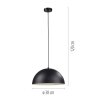 SCHÖNER WOHNEN-Kollektion ALI moderne halbronde Esstischpendelleuchte 38 cm