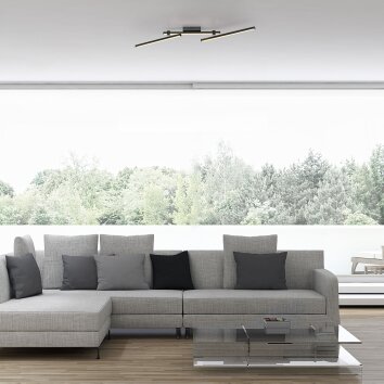 SCHÖNER WOHNEN-Kollektion STRAIGHT verstelbare langwerpige LED plafondlamp 27 Watt 3250 Lumen