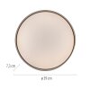 Schöner Wohnen-Kollektion TAVOLI LED ronde plafondlamp 39 cm 2700 lumen 20 Watt