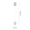 SCHÖNER WOHNEN-Kollektion LINI LED globe hanglamp, 3000 Kelvin, 650 lumen, 4,5 watt