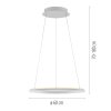 SCHÖNER WOHNEN-Kollektion QUILLO LED ringpendelleuchte voor eettafel, modern, 60 cm