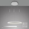 SCHÖNER WOHNEN-Kollektion QUILLO LED ringpendelleuchte voor eettafel, modern, 60 cm