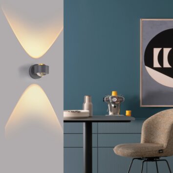 SCHÖNER WOHNEN-Kollektion CHIA LED wandlamp up-down modern voor binnen compact