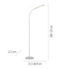 Paul Neuhaus LED verstelbare staande lamp ELLY, instelbare lichtkleur 3000 Kelvin warmwit