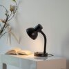 Leuchten Direkt flexibele tafellamp FLEXI met zwarte kap en verstelbare buighals