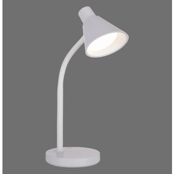 Leuchten Direkt witte LED bureaulamp PIXIE, verstelbaar, 3000 Kelvin warmwit
