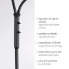 Leuchten Direkt Moderne Vloerlamp LOKI, verstelbaar, Y-vormige armen, 3000 Kelvin warmwit