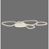 Leuchten Direkt LED-plafondlamp PEBBLES, wit, Memoryfunctie, 3000 Kelvin warmwit