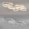 Leuchten Direkt LED-plafondlamp PEBBLES, wit, Memoryfunctie, 3000 Kelvin warmwit
