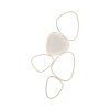 Leuchten Direkt LED-plafondlamp PEBBLES, wit, Memoryfunctie, 3000 Kelvin warmwit