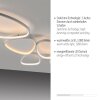 Leuchten Direkt LED-plafondlamp PEBBLES, wit, Memoryfunctie, 3000 Kelvin warmwit