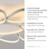 Leuchten Direkt LED plafondlamp PEBBLES met geheugenfunctie, overlappende ovale lichtlussen