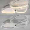 Leuchten Direkt LED-plafondlamp PEBBLES met lichtlussen en geheugenfunctie, wit