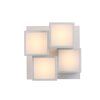 Leuchten Direkt witte LED plafondlamp TETRIS met blokvorm, 3000 kelvin warmwit