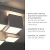 Leuchten Direkt witte LED plafondlamp TETRIS met blokvorm, 3000 kelvin warmwit