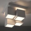 Leuchten Direkt witte LED plafondlamp TETRIS met blokvorm, 3000 kelvin warmwit