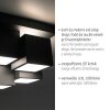Leuchten Direkt LED plafondlamp TETRIS met 4 zwarte kubusmodules, warmwit 3000 Kelvin