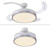 Leuchten Direkt LED-plafondventilator KOPTA, instelbare lichtkleur 3000-6000 Kelvin