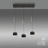 Leuchten Direkt LED-hanglamp BALLINI, zwarte bolkappen, 3000 Kelvin warmwit, verstelbaar