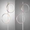 Leuchten Direkt LED staande lamp RITUS zilver, 2 lichtgevende ringen, 3000 Kelvin warmwit