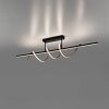 Leuchten Direkt LED plafondlamp Emanda met messingkleurige golven, 3000 Kelvin warmwit