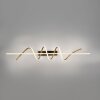 Leuchten Direkt LED plafondlamp Emanda met messingkleurige golven, 3000 Kelvin warmwit
