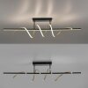 Leuchten Direkt LED plafondlamp Emanda met messingkleurige golven, 3000 Kelvin warmwit