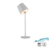 Leuchten Direkt LED tafellamp BOTERIA, verstelbare kap, wit, 3000 kelvin warmwit