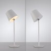 Leuchten Direkt LED tafellamp BOTERIA, verstelbare kap, wit, 3000 kelvin warmwit