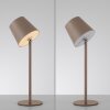 Leuchten Direkt LED tafellamp BOTERIA, kantelbare kap, memoryfunctie, 3000 Kelvin warmwit
