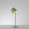 Leuchten Direkt groene LED tafellamp BOTERIA, geheugenfunctie, kantelbare kap, IP54