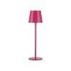 Leuchten Direkt LED tafellamp BOTERIA in roze met verstelbare kap, 3000 Kelvin warmwit