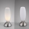 Paul Neuhaus tafellamp JOY met langwerpige witte glazen kap, 3000 Kelvin warmwit