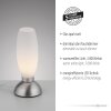Paul Neuhaus tafellamp JOY met langwerpige witte glazen kap, 3000 Kelvin warmwit