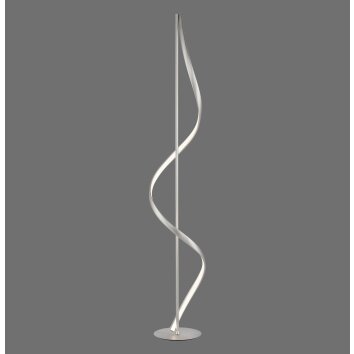 Paul Neuhaus zilveren LED vloerlamp Q-SWING, instelbare lichtkleur 2700-5000 Kelvin