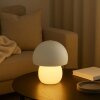 Brilliant LED paddenstoelvormige tafellamp Dupis met witte kap, 2700 Kelvin warmwit