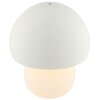 Brilliant LED paddenstoelvormige tafellamp Dupis met witte kap, 2700 Kelvin warmwit