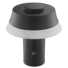 Brilliant LED tafellamp Kinich met gelaagde conische witte kap, 2700 Kelvin warmwit