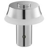 Brilliant warmwitte LED-tafellamp Kinich met conische kap en ronde knop, 2700 Kelvin