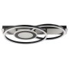 Brilliant LED plafondlamp Maureen met ringen, geheugenfunctie, 3000 Kelvin warmwit