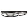 Brilliant LED plafondlamp Maureen met ringen, geheugenfunctie, 3000 Kelvin warmwit