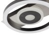 Brilliant moderne LED plafondlamp Maureen met Memoryfunctie en ronde lichtcirkels